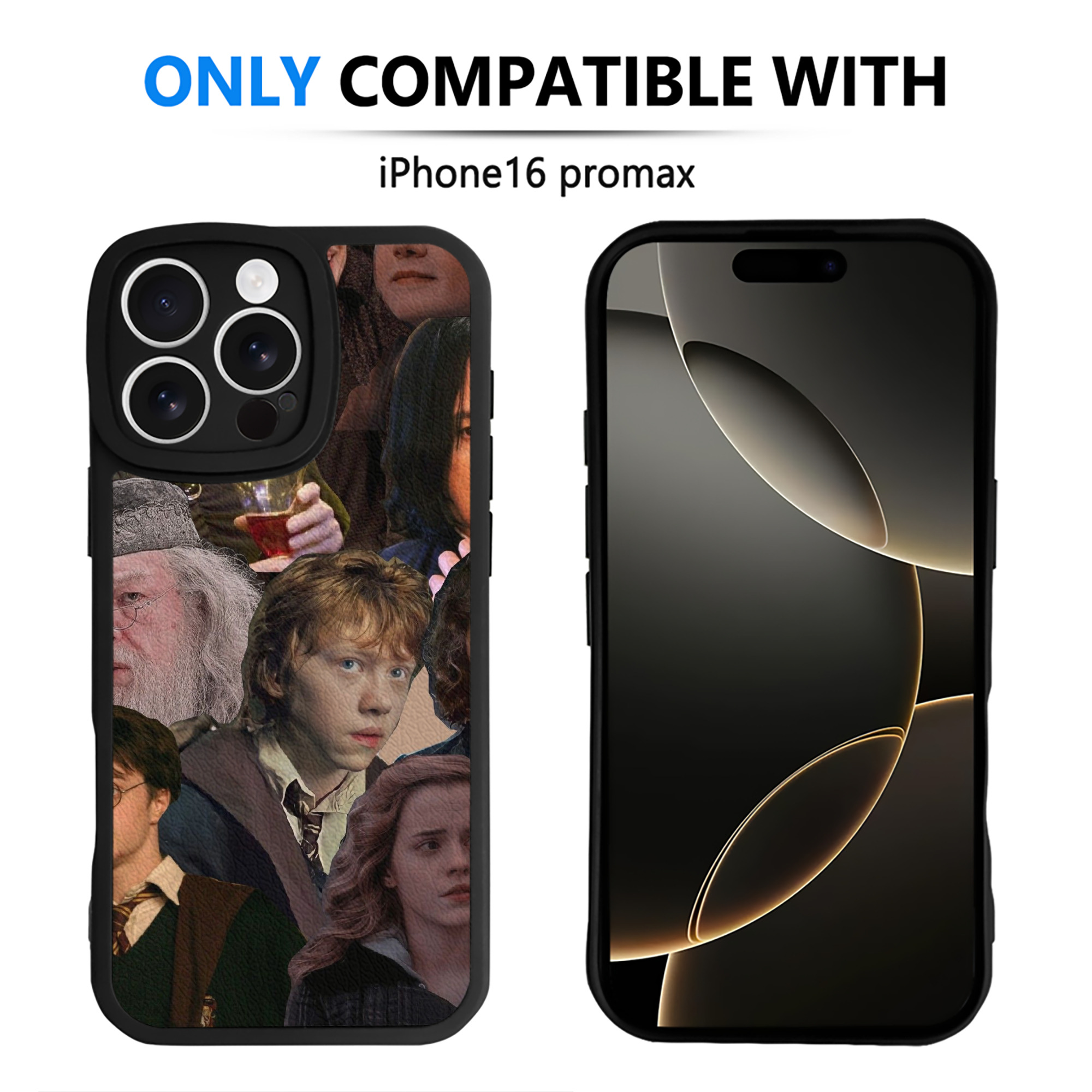 （画像用） Harry Potter ハリー・ポッターシリーズ 【iPhone 16シリーズ対応】シリコンスマホケース（レザー調） 材質：シリコン